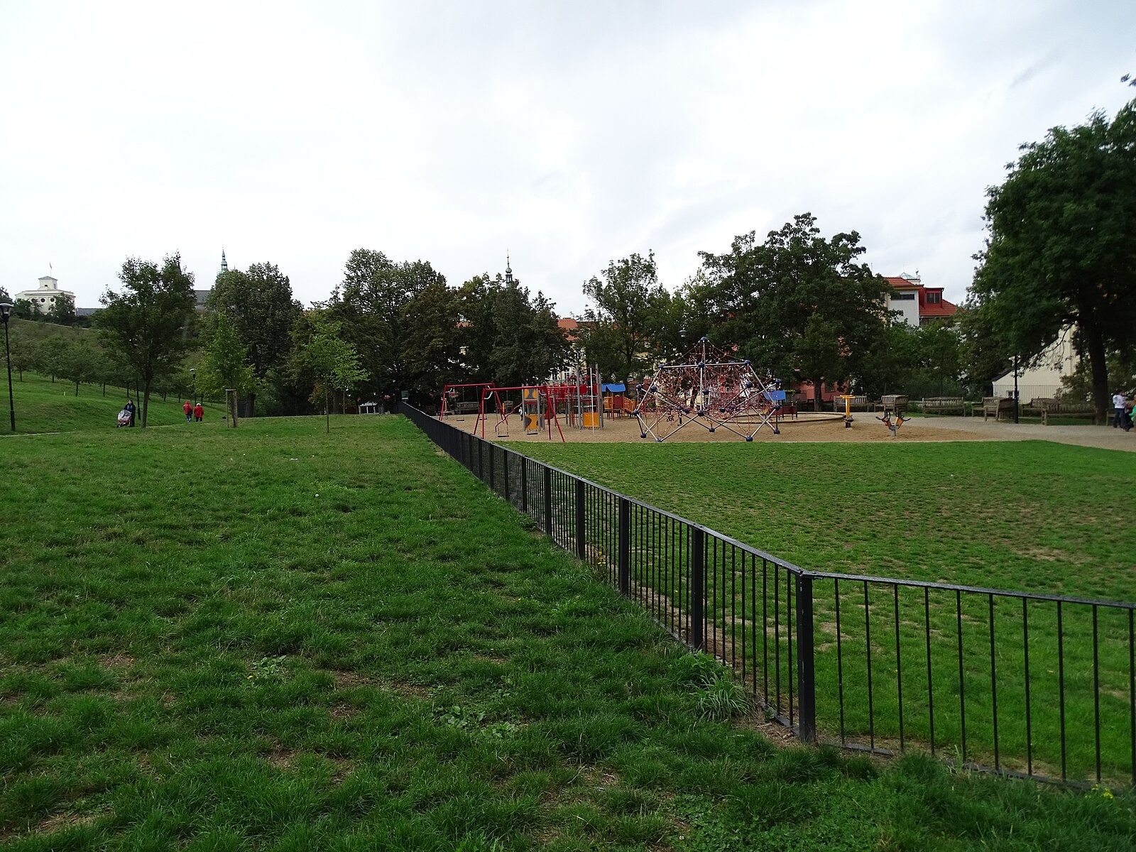 Children’s playground in Seminářská zahrada on Petřín, Prague.