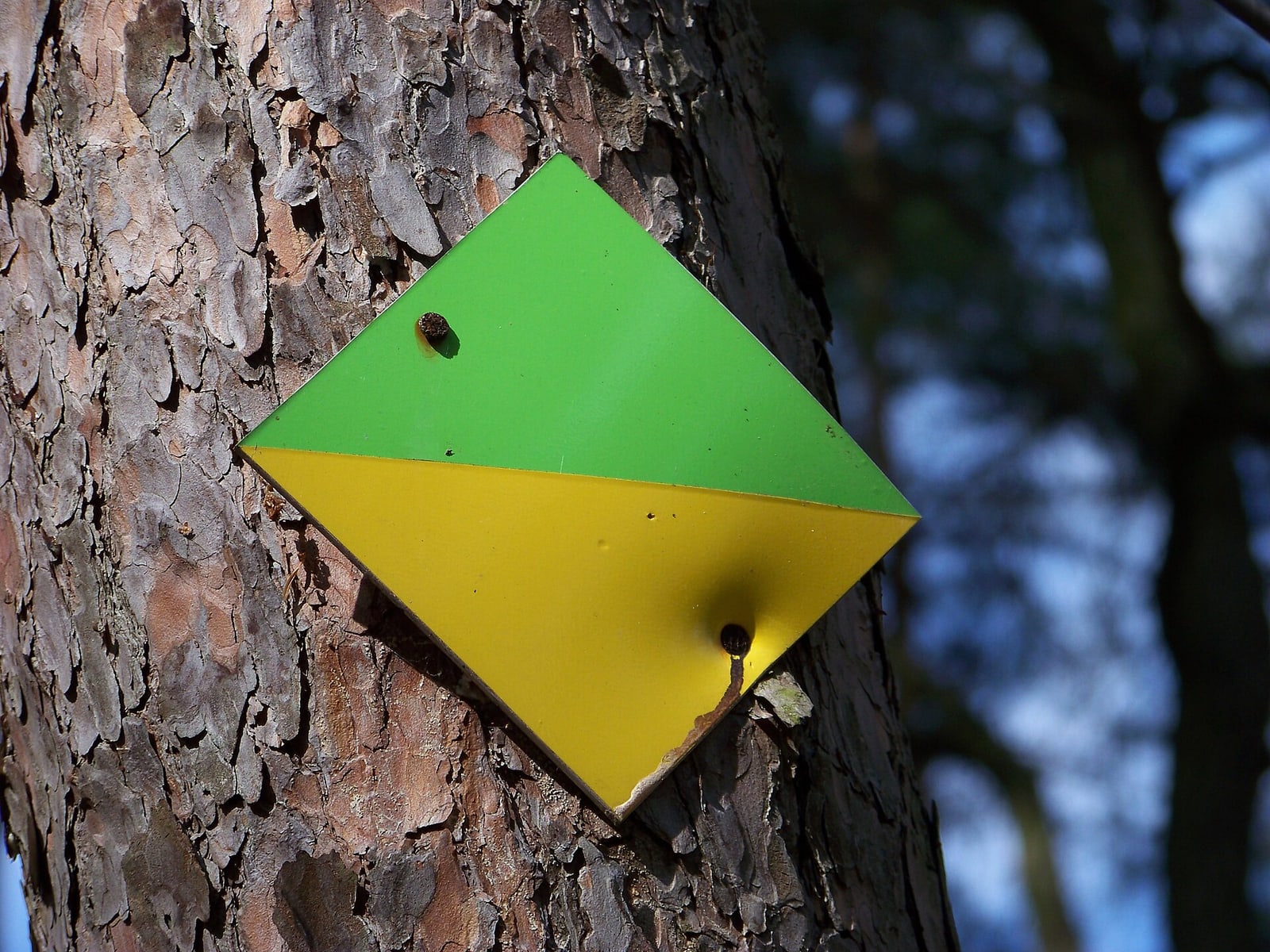 Marker for the Hrabal educational trail in Kersko, connecting literature to the physical landscape.