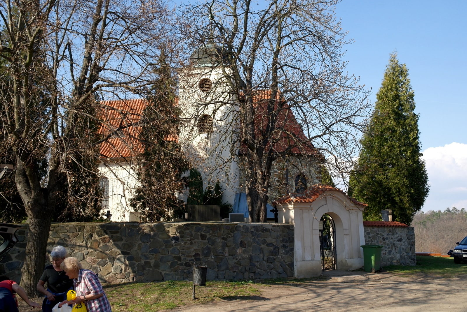 Exterior of St Clement church at Levý Hradec, the historic Přemyslid site.