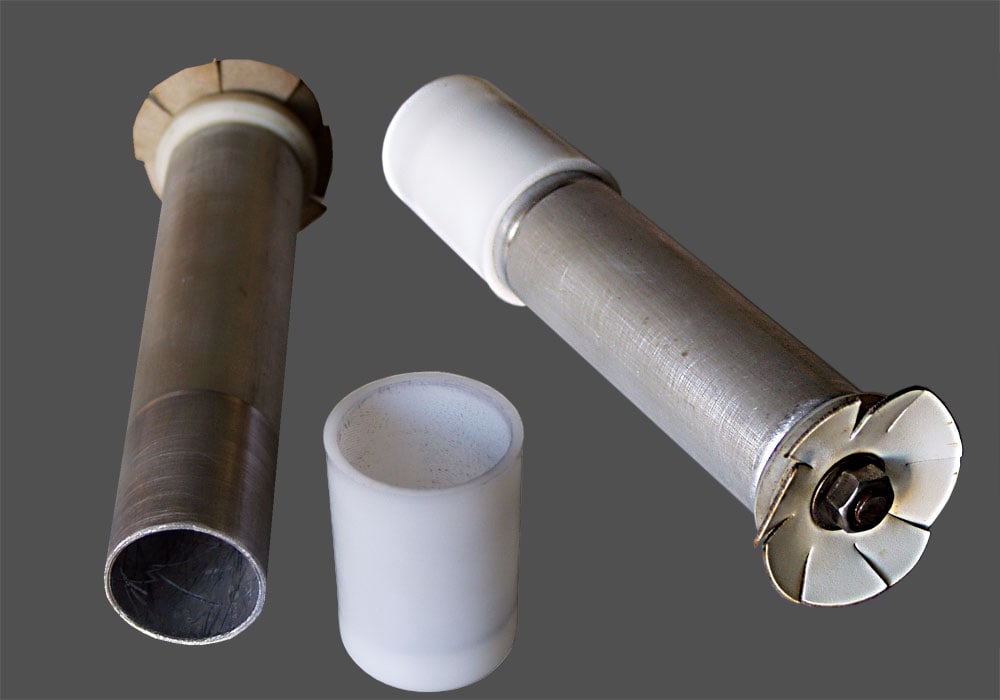 Message capsules used to carry items through the Prague pneumatic tubes.