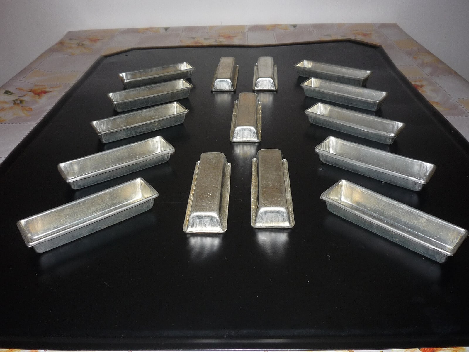 Metal baking moulds used to produce the characteristic rakvička shape.