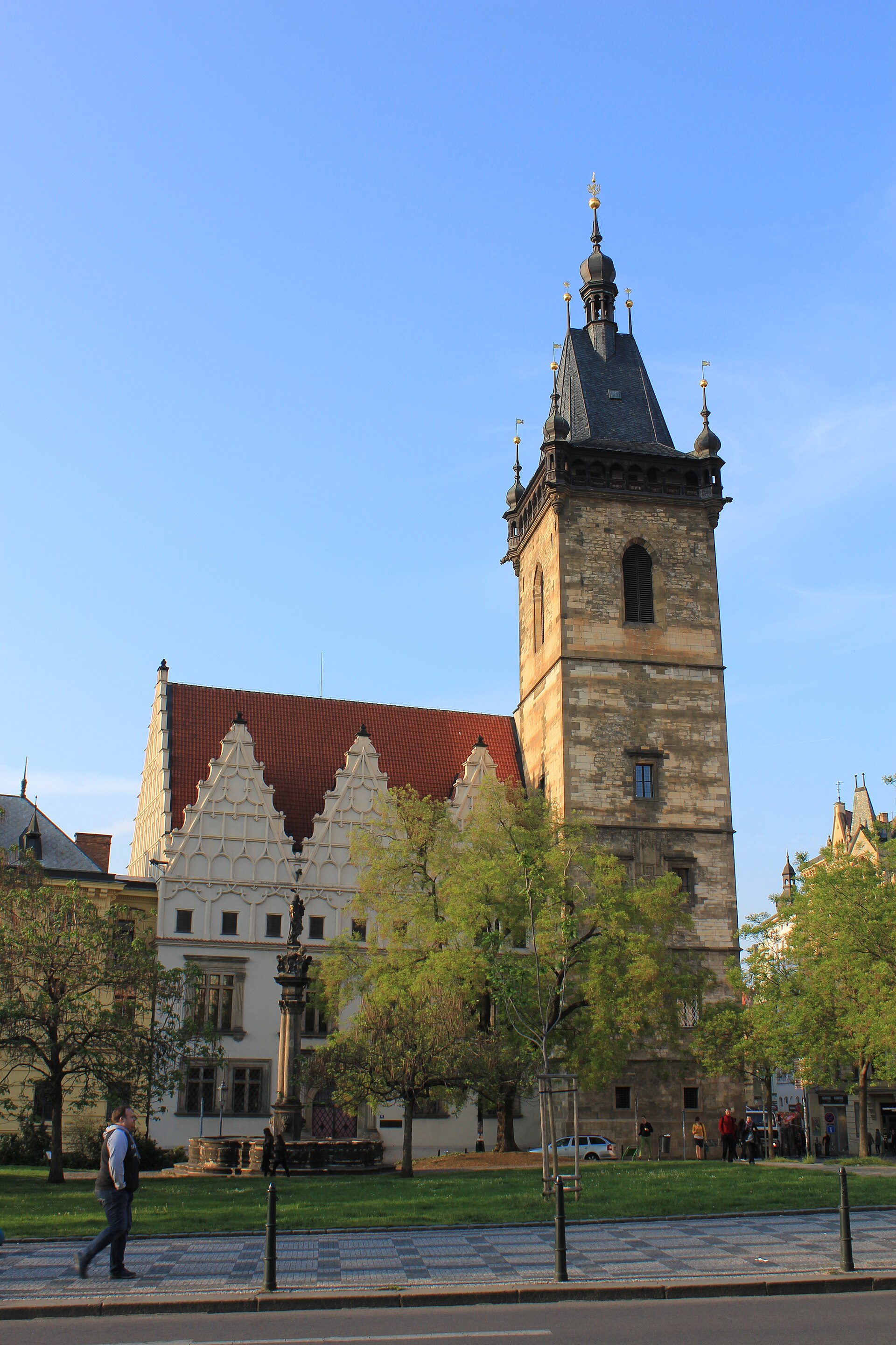 The New Town Hall in Prague, site of the First Prague Defenestration in 1419.