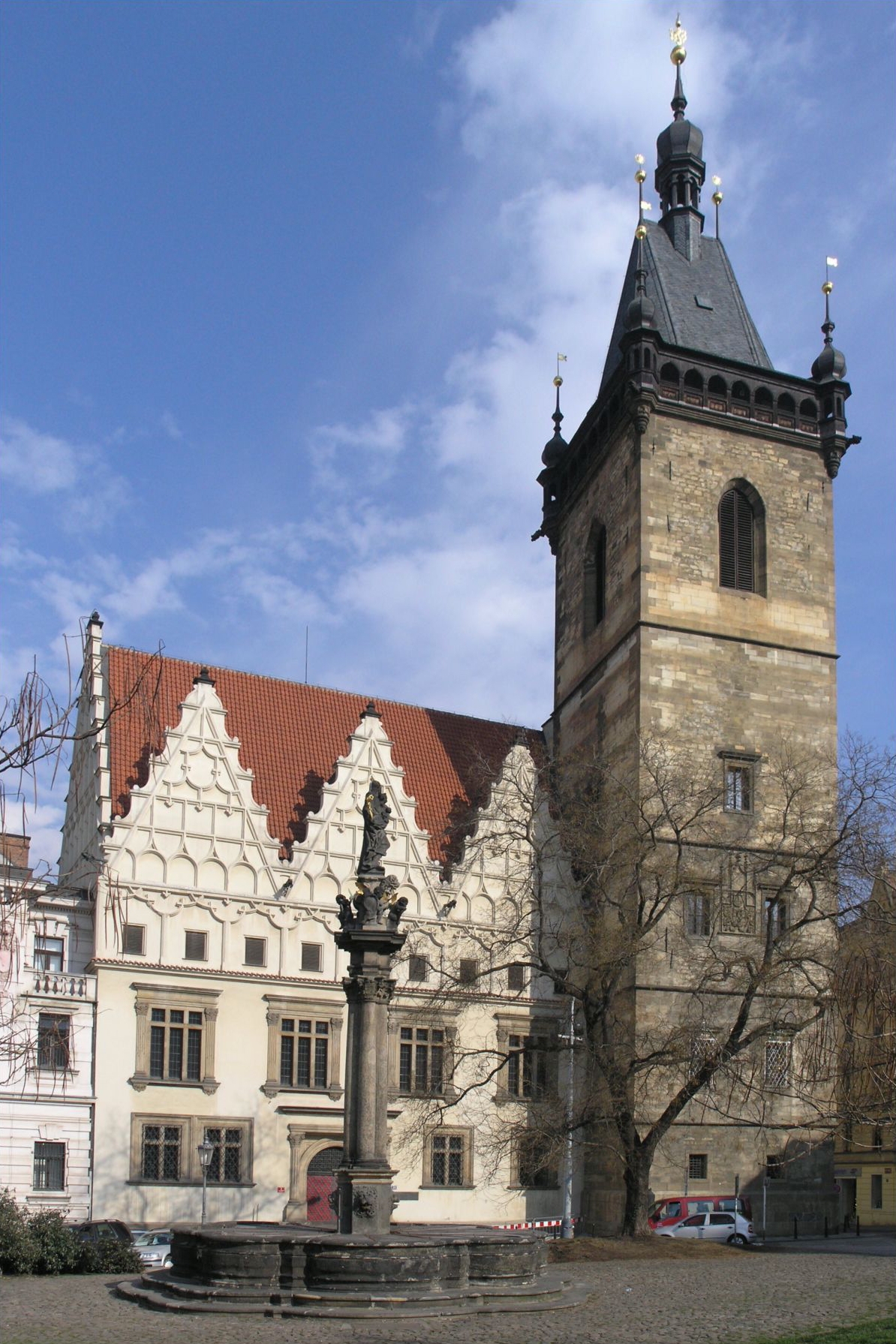 Novoměstská radnice in Prague’s New Town.