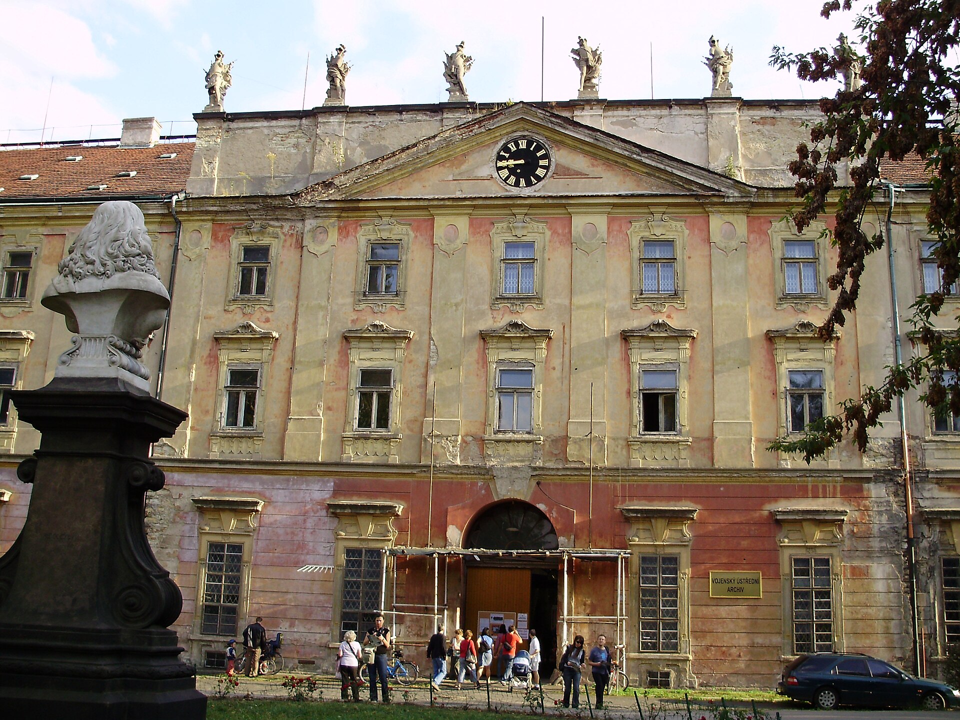 The historic Invalidovna complex in Karlín, Prague.