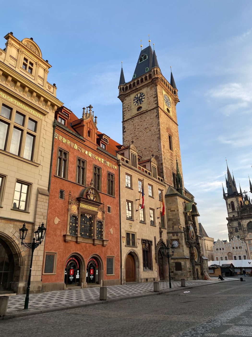 Old Town Hall Clock Tower and adjacent Old Town building mass are visibly combined.