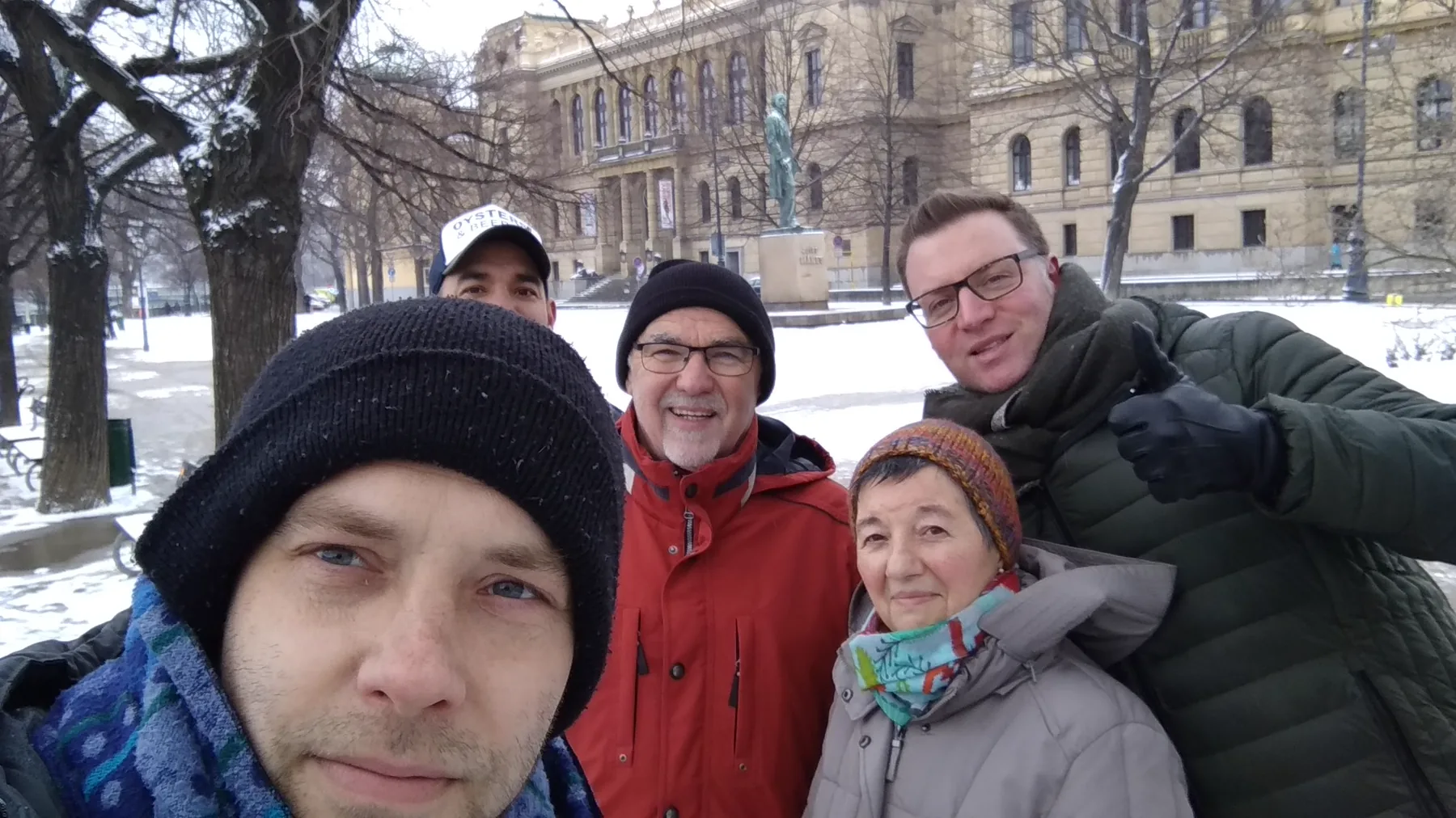 Small-group tour moment
